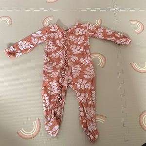 Spearmint Love footed onsie - 0-3 Months